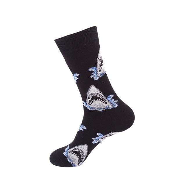 Women Socks Funny Cute Cartoon Fruits Avocado Egg Oil Painting Van Gogh Stripes Happy Japanese Harajuku skateboard Socks