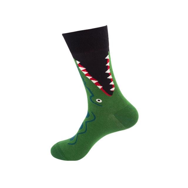 Women Socks Funny Cute Cartoon Fruits Avocado Egg Oil Painting Van Gogh Stripes Happy Japanese Harajuku skateboard Socks
