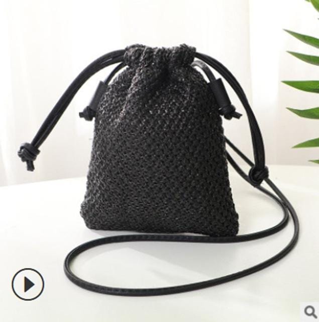 Women Girl Bohemian Straw Woven Bag Rattan Wicker Handbag Beach Bag Crossbody Bags New /BY