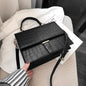Burminsa Korean Style Women Handbags Female Briefcase Unique Crocodile Print Ladies Shoulder Messenger Bags 2019 Red Black Khaki