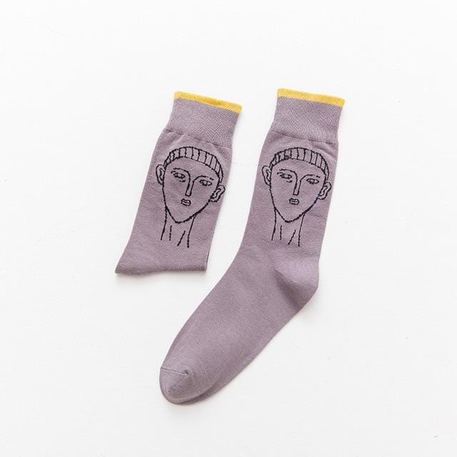 Cotton Socks Men Starry Night Winter Retro Women Personality Art Van Gogh Socks Oil Painting Socks Funny Happy Socks Male socken