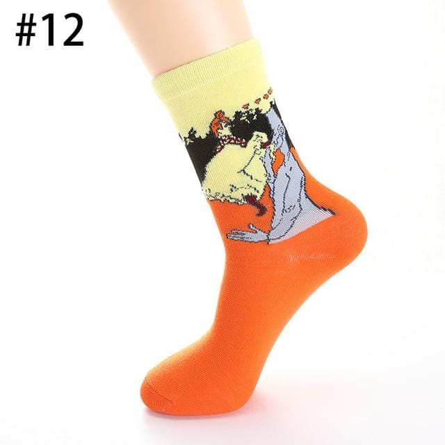 Cotton Socks Men Starry Night Winter Retro Women Personality Art Van Gogh Socks Oil Painting Socks Funny Happy Socks Male socken