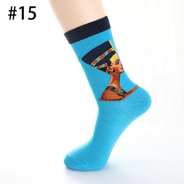 Cotton Socks Men Starry Night Winter Retro Women Personality Art Van Gogh Socks Oil Painting Socks Funny Happy Socks Male socken