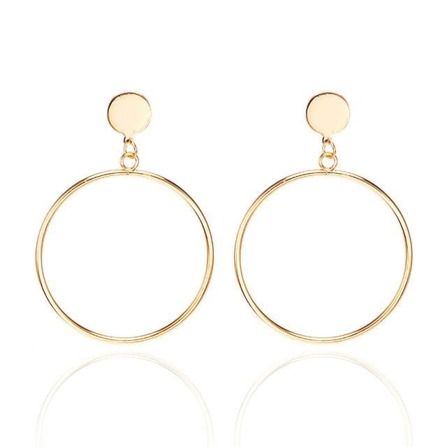 Fashion Statement Earrings 2019 Big Geometric earrings For Women Hanging Dangle Earrings Drop Earing modern Jewelry
