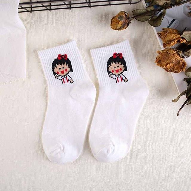 Haute qualité mignon élégant belle Kawaii dessin animé doux Harajuku coton femmes chaussettes animaux caractère décontracté chaussettes courtes chaude