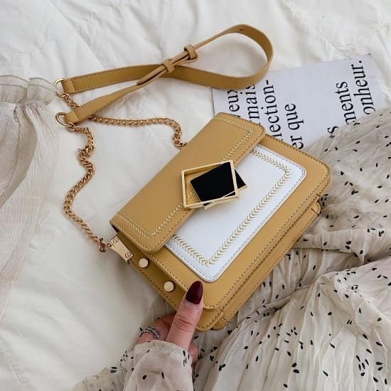 Sacs à bandoulière en cuir Pu avec chaîne pour femmes, petit sac messager à bandoulière, Design à serrure spéciale, sacs à main de voyage, 2019