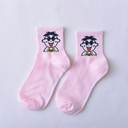 Frauen Tägliche Socken Harajuku Korea Japanische Baumwolle Kätzchen Flamme Ulzzang Socken Männer Chinesische Kaktus Gun Shark Alien Weihnachten Socken