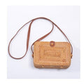 Woven Rattan Bag Round Straw Shoulder Bag Small Beach HandBags Women Summer Hollow Handmade Messenger Crossbody Bags
