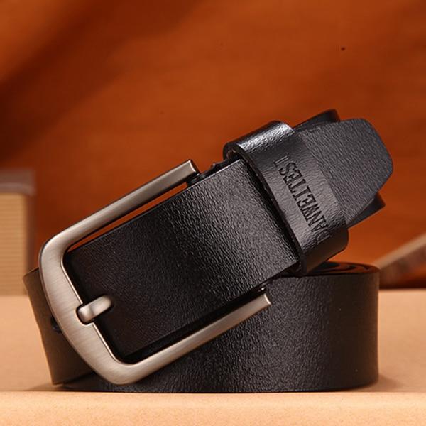 DWTS cow genuine leather luxury strap male belts for men new fashion classice vintage pin buckle leather belt male belt men