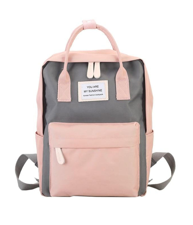 Women Canvas Backpacks Candy Color Waterproof School Bags for Teenagers  Girls Big Cute Laptop Backpack Patchwork Kawaii Backpack