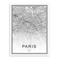 Black White Custom World City Map Paris London New York Posters Nordic Living Room Wall Art Pictures Home Decor Canvas Paintings