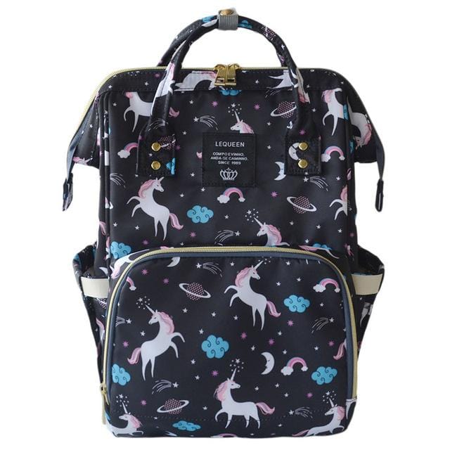Diaper Bag Backpack For Moms Waterproof Large Capacity Stroller Organizer lequeen Mommy Maternity Bags Nappy Changing Baby Bag
