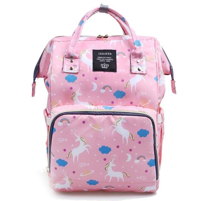 Diaper Bag Backpack For Moms Waterproof Large Capacity Stroller Organizer lequeen Mommy Maternity Bags Nappy Changing Baby Bag