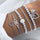 Boho Charm Bracelets & Bangles Set For Women Vintage Beaded Bracelet Fashion Multilayer Pulseras Accessories Mujer 2019 Bijoux