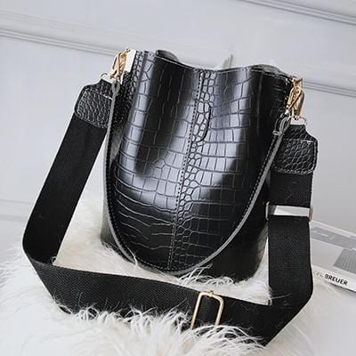 Women's Stone Pattern Leather Crossbody Bag