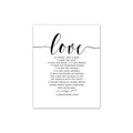 Scandinavian Style Love Poster Black and White Canvas Painting Amore Wall Pictures For Living Room Nordic Decoration Home Art