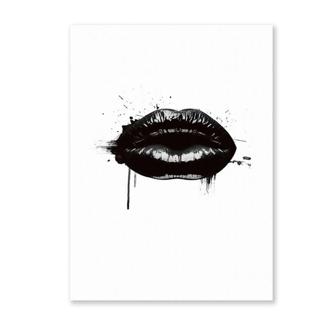 Abstract Modern Fashion Make Up Canvas Painting Black White Salon Posters Prints Nordic Wall Art Pictures Living Room Home Decor