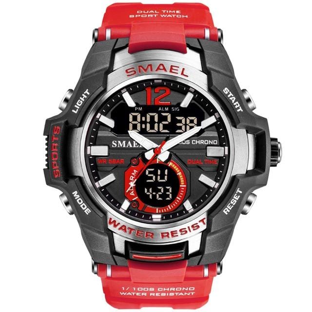 SMAEL 2020 Men Watches Fashion Sport Super Cool Quartz LED Digital Watch 50M Waterproof Wristwatch Men's Clock Relogio Masculino