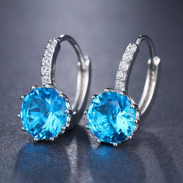 EMMAYA Fashion 10 Colors AAA CZ Element Stud Earrings For Women Wholesale Chea Factory Price