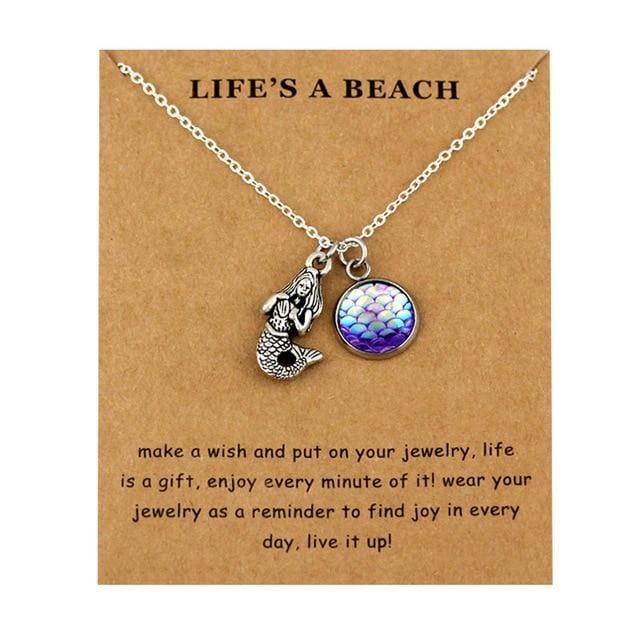 Honeycomb Bee Necklaces Waves Beach Sea Turtle Tortoise Pendants Women Men Girl Unisex Trendy Fashion Jewelry Christmas Gift