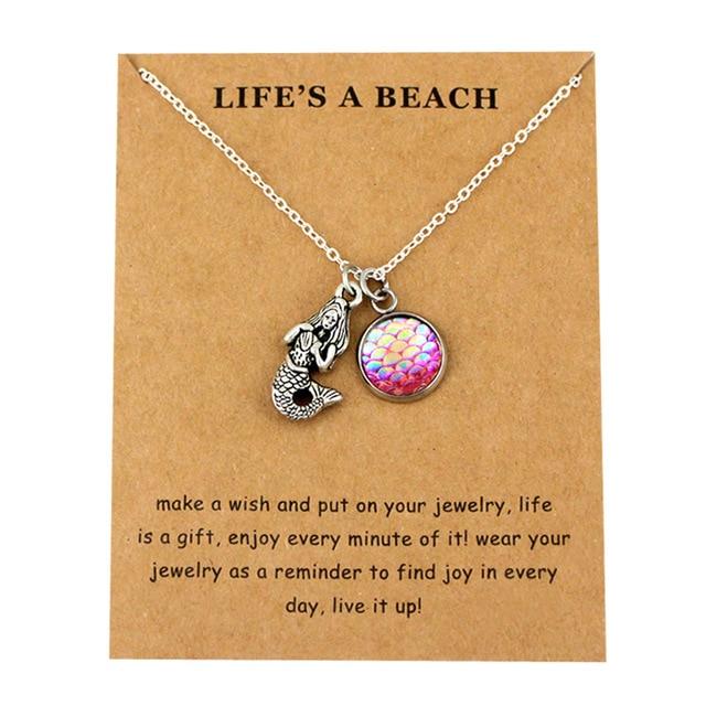 Honeycomb Bee Necklaces Waves Beach Sea Turtle Tortoise Pendants Women Men Girl Unisex Trendy Fashion Jewelry Christmas Gift