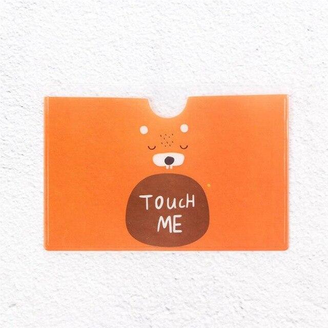 Animal PVC Card Holder Credit Student Cute Women ID Business Bancaire Cards Bag Wallet Passport Card Holder Protector