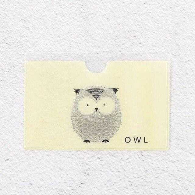 Animal PVC Card Holder Credit Student Cute Women ID Business Bancaire Cards Bag Wallet Passport Card Holder Protector