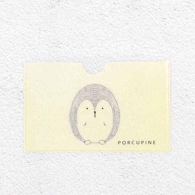 Animal PVC Card Holder Credit Student Cute Women ID Business Bancaire Cards Bag Wallet Passport Card Holder Protector