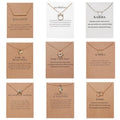 10 Styles Fashion Jewelry Women Pendant Necklace Cat Ear Angel Wings Bird Animal Circle Geometric Charm Clavicle Chains Collar