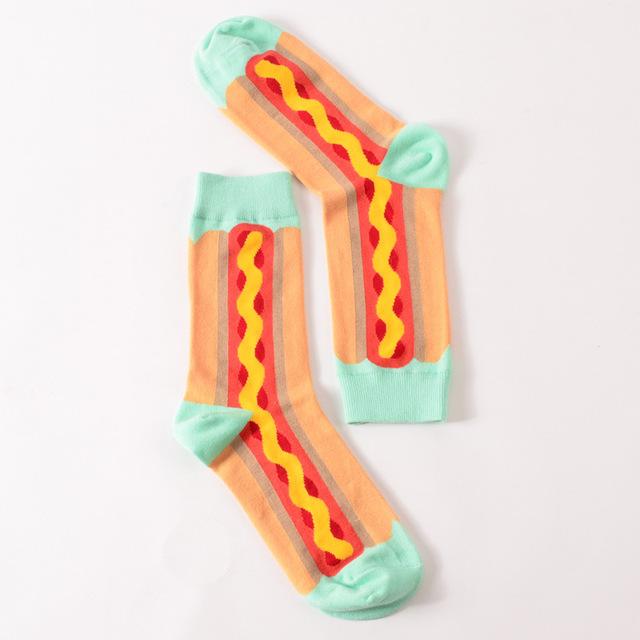 Cute Happy Socks Pink Women Men Short Cotton Socks With Print Casual Harajuku Designer Art Female Fashion For Couple Funny Socks