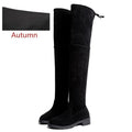 Size 35-41 Winter Over The Knee Boots Women Stretch Fabric Thigh High Sexy Woman Shoes Long Bota Feminina zapatos de mujer
