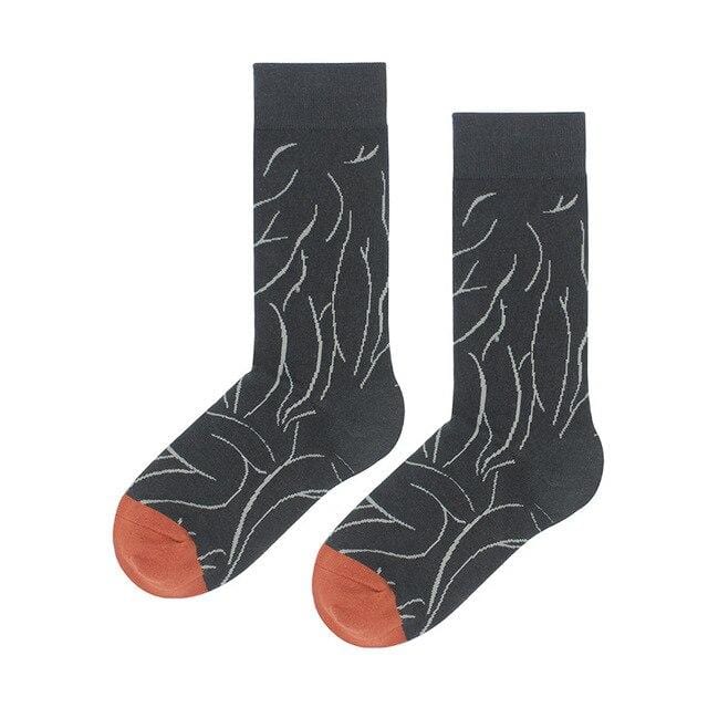 cotton happy socks women swan peace pigeon bird animal socks man colorful picasso art socks primitive tribe crazy men sock funny