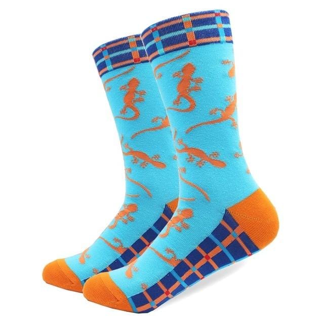 High Quality Combed Cotton Socks Animal Pattern Long Tube Funny Happy Men Socks Novelty Skateboard Crew Casual Crazy Socks