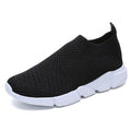 Women Shoes 2020 New Flyknit Sneakers Women Breathable Slip On Flat Shoes Soft Bottom White Sneakers Casual Women Flats Krasovki