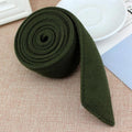 195x4.5cm Unisex Faux Wool Belt Waistband Wrap Woolen Sash Tie Fashion Wool Buckles for New Overcoat Accessories