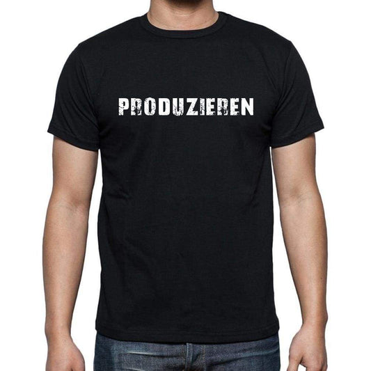 Produzieren Mens Short Sleeve Round Neck T-Shirt - Casual
