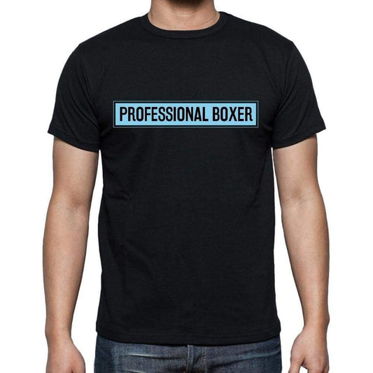Professional Boxer T Shirt Mens T-Shirt Occupation S Size Black Cotton - T-Shirt