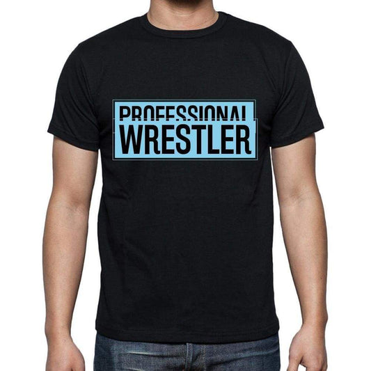 Professional Wrestler T Shirt Mens T-Shirt Occupation S Size Black Cotton - T-Shirt