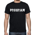 program , white letters, Men's Short Sleeve Round Neck T-shirt 00007
