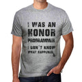 PROGRAMMER What happened, Grey, Men's Short Sleeve Round Neck T-shirt, gift t-shirt 00319