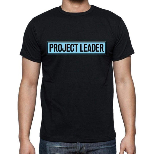 Project Leader T Shirt Mens T-Shirt Occupation S Size Black Cotton - T-Shirt