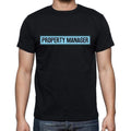 Property Manager t shirt, mens t-shirt, occupation, S Size, Black, Cotton