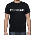 proposal , white letters, Men's Short Sleeve Round Neck T-shirt 00007