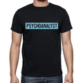 Psychoanalyst t shirt, mens t-shirt, occupation, S Size, Black, Cotton