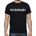 psychology , white letters, Men's Short Sleeve Round Neck T-shirt 00007