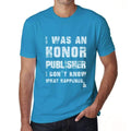 PUBLISHER What Happened, Blue, Men's Short Sleeve Round Neck T-shirt, gift t-shirt 00322