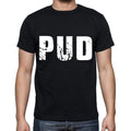 pud men t shirts,Short Sleeve,t shirts men,tee shirts for men,cotton,black , 3 letters