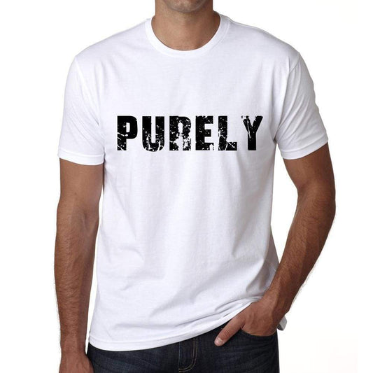 purely Mens T shirt White Birthday Gift 00552 - ULTRABASIC