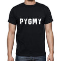 pygmy Men's Short Sleeve Round Neck T-shirt , 5 letters Black , word 00006