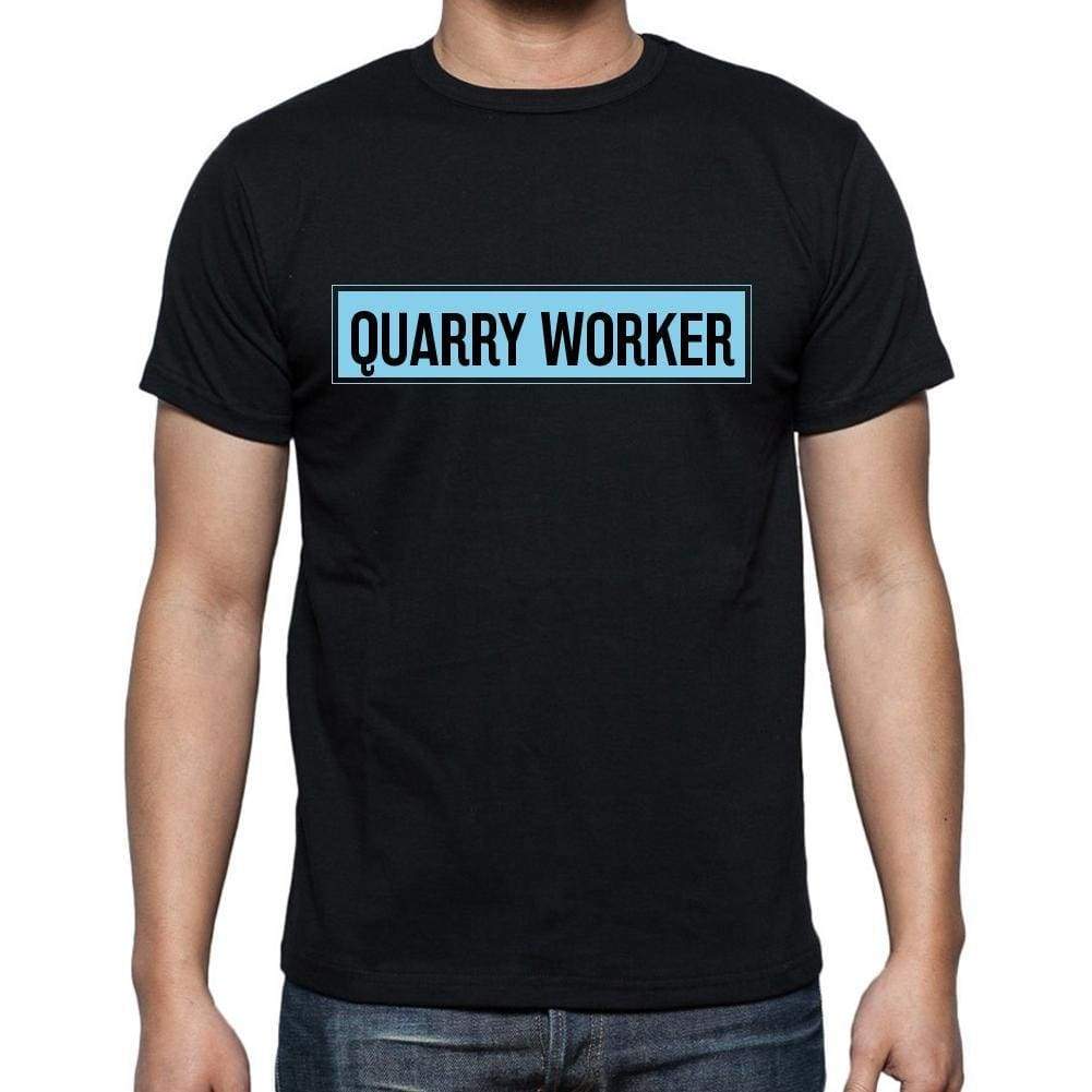 Quarry Worker T Shirt Mens T-Shirt Occupation S Size Black Cotton - T-Shirt